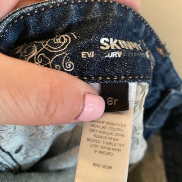 Express Blue Skinny Jeans with Comfortable Fit 6R - Picture 3 of 5